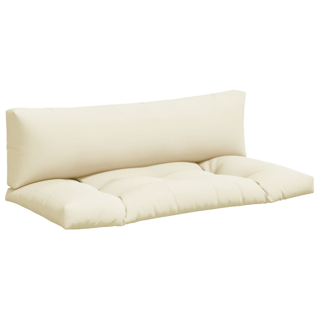 Palletkussens 2 st stof crèmekleurig is nu te koop bij PeponiXL, paradijselijk wonen!