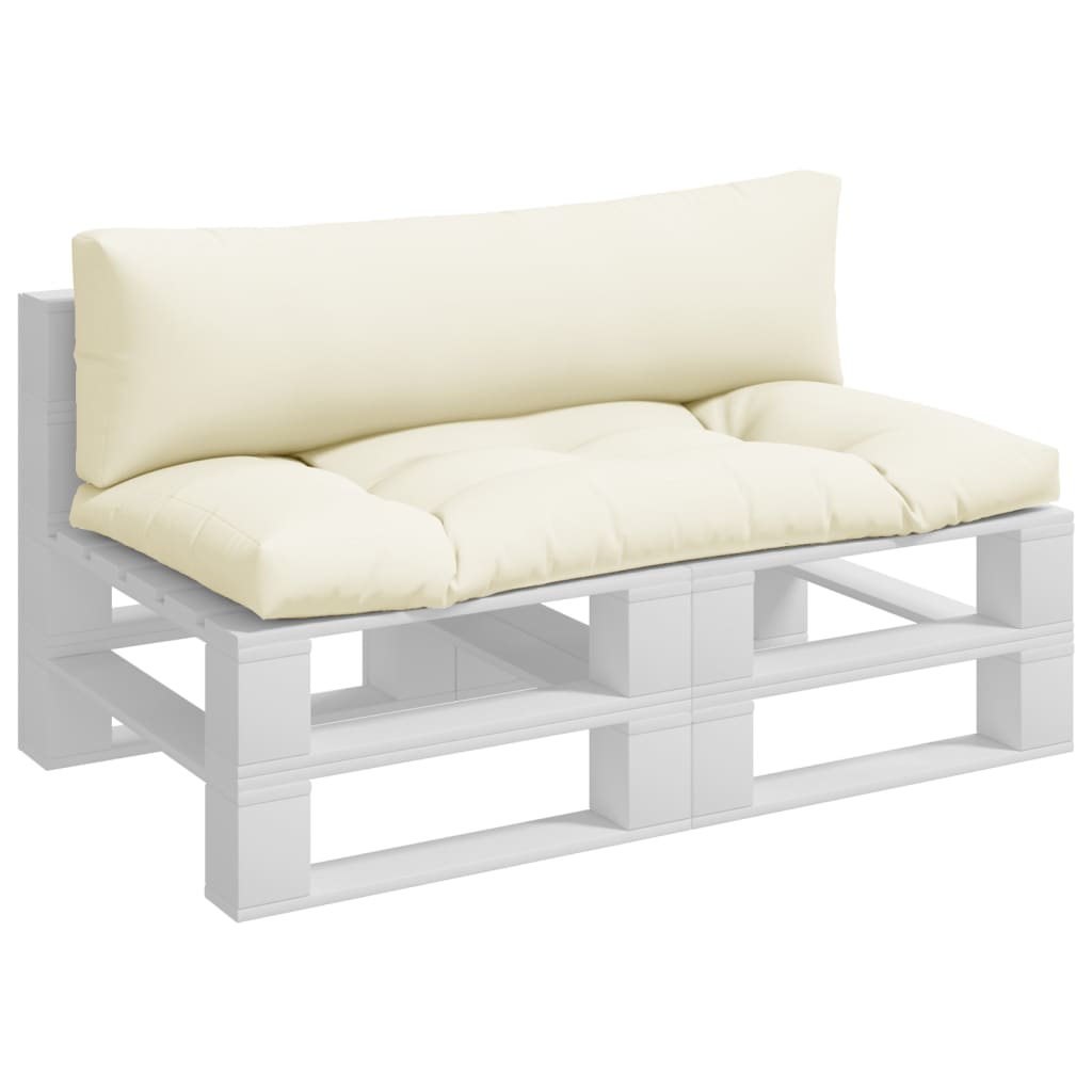 Palletkussens 2 st stof crèmekleurig is nu te koop bij PeponiXL, paradijselijk wonen!
