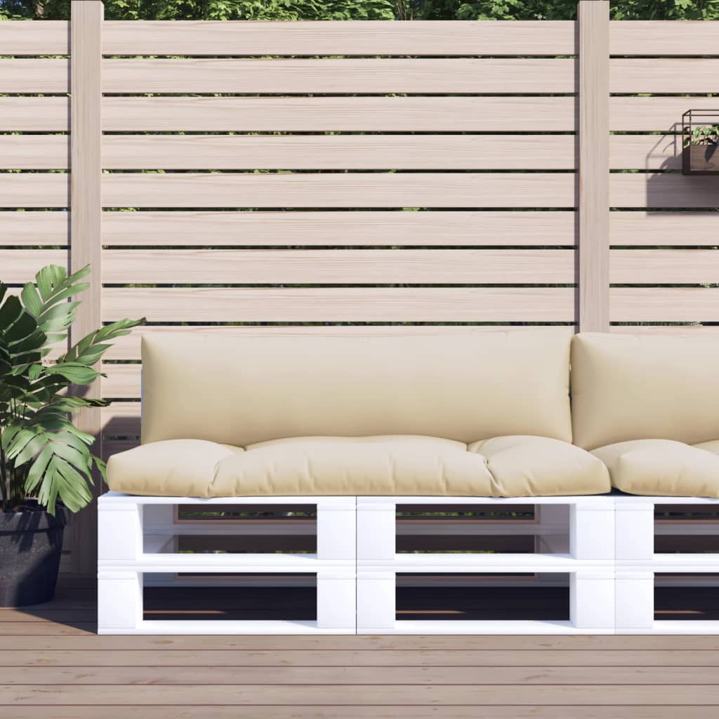 Palletkussens 2 st stof beige is nu te koop bij PeponiXL, paradijselijk wonen!