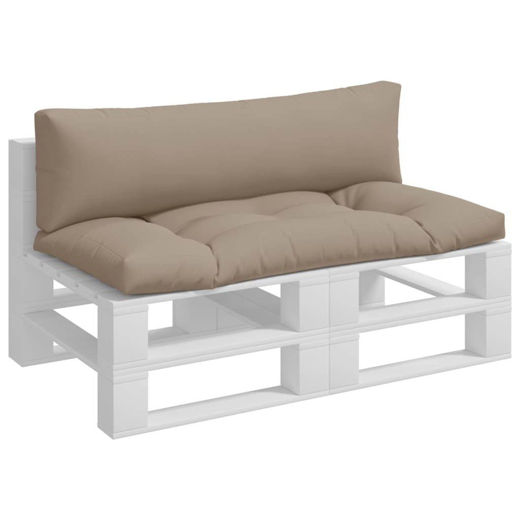 Palletkussens 2 st stof taupe is nu te koop bij PeponiXL, paradijselijk wonen!