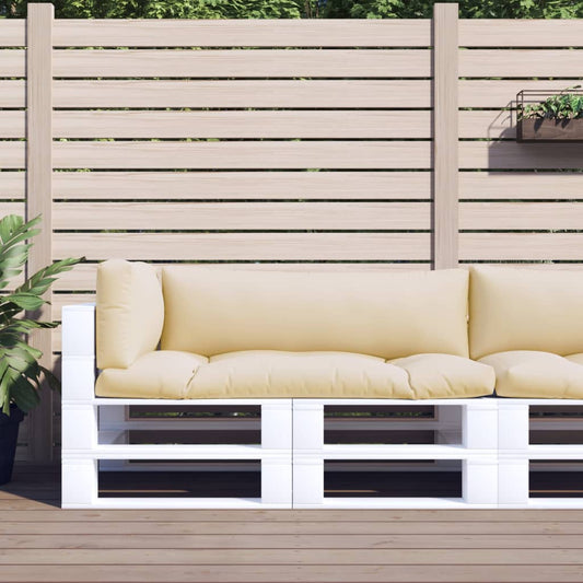 Palletkussens 3 st stof beige is nu te koop bij PeponiXL, paradijselijk wonen!
