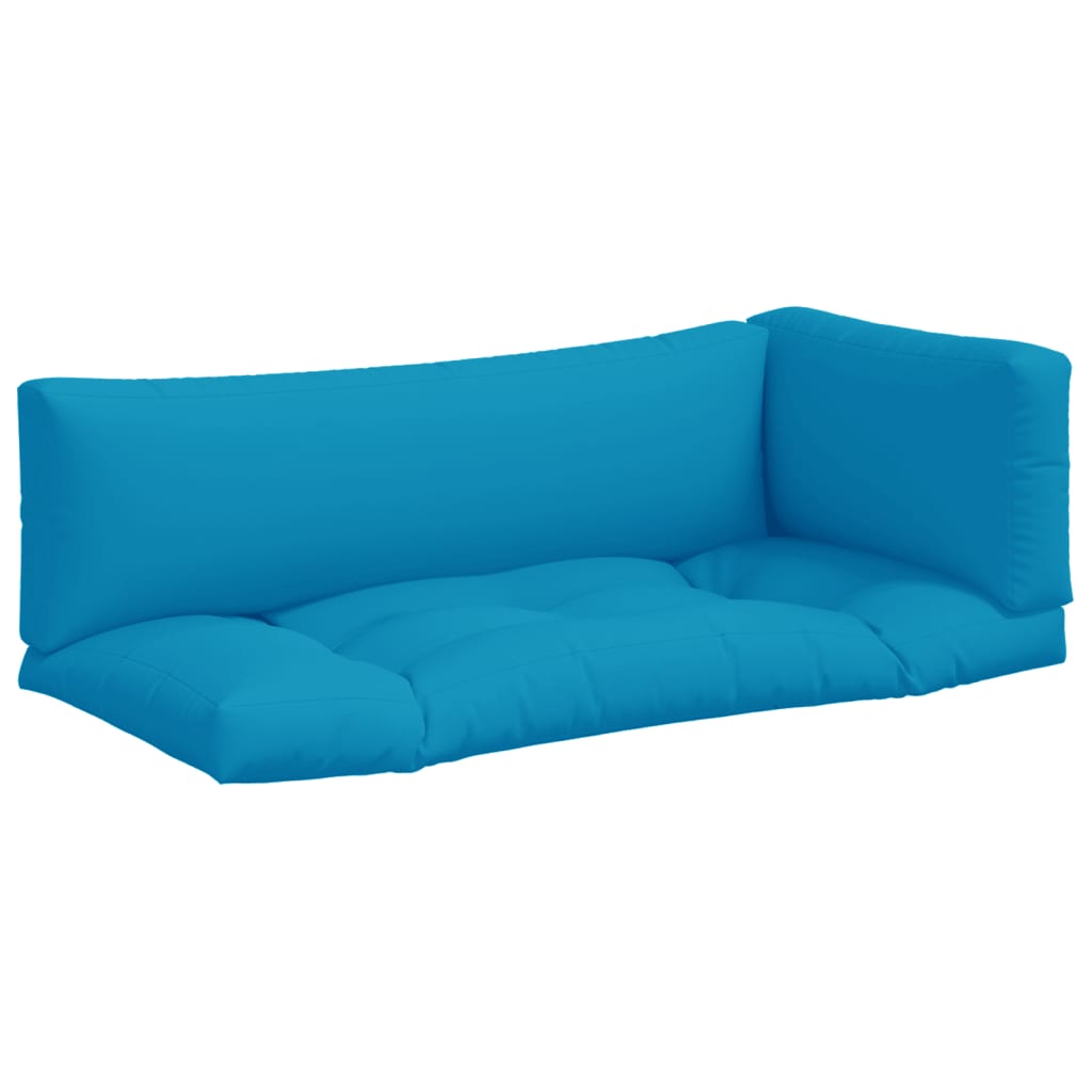 Palletkussens 3 st stof lichtblauw is nu te koop bij PeponiXL, paradijselijk wonen!