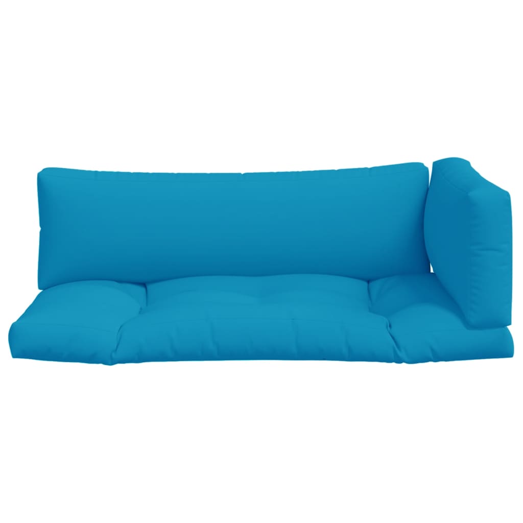 Palletkussens 3 st stof lichtblauw is nu te koop bij PeponiXL, paradijselijk wonen!