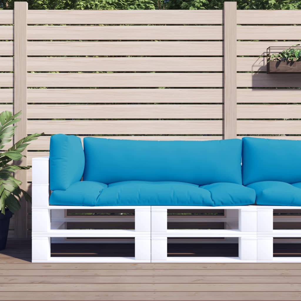 Palletkussens 3 st stof lichtblauw is nu te koop bij PeponiXL, paradijselijk wonen!