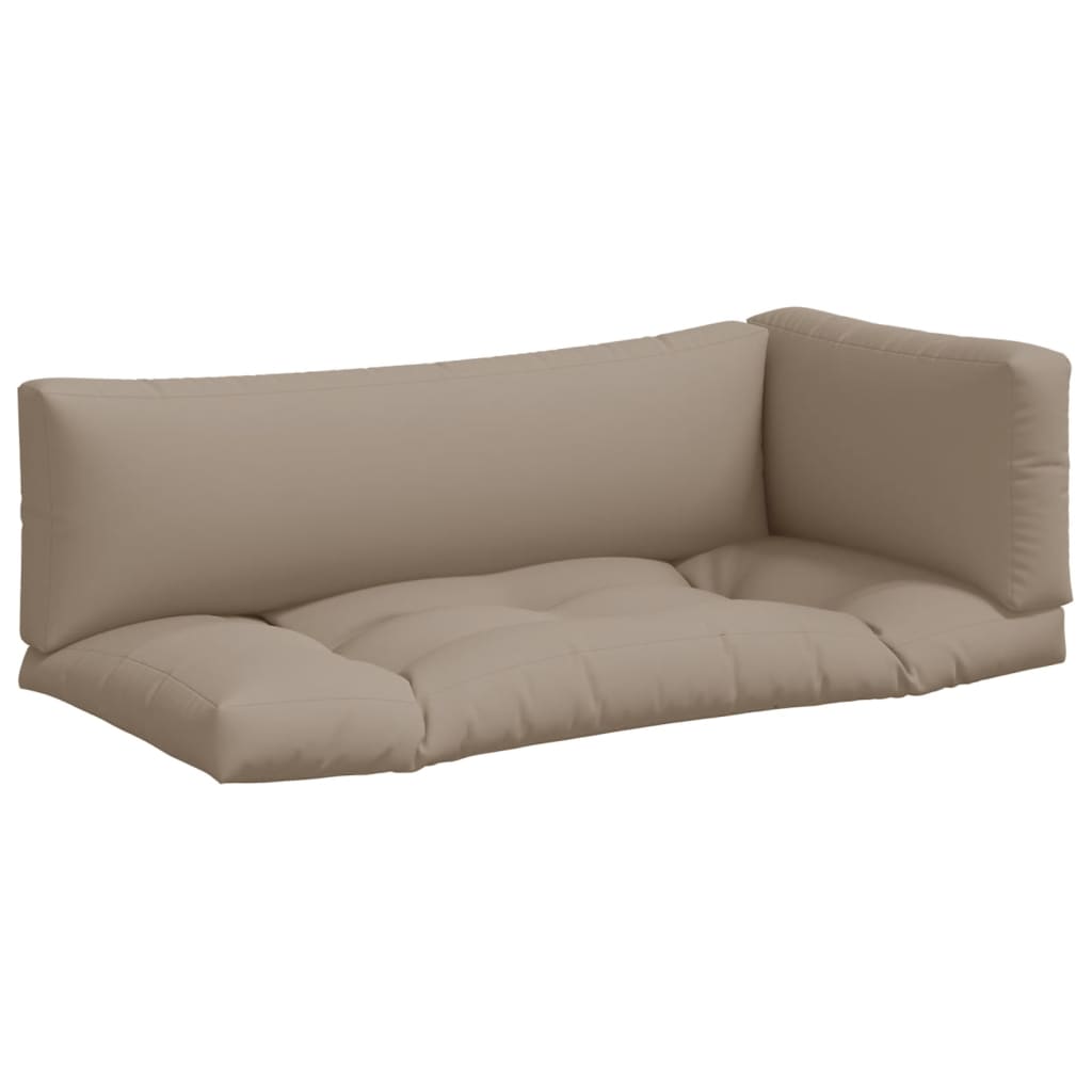 Palletkussens 3 st stof taupe is nu te koop bij PeponiXL, paradijselijk wonen!