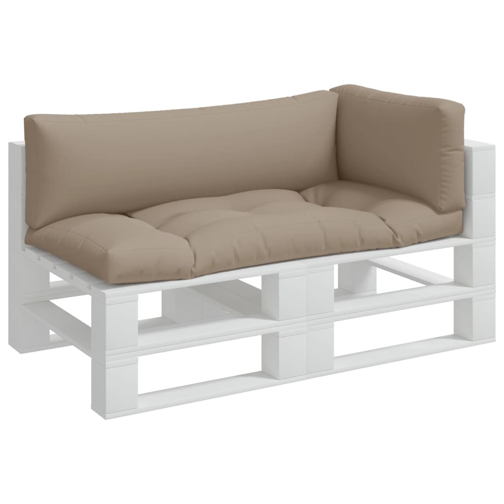 Palletkussens 3 st stof taupe is nu te koop bij PeponiXL, paradijselijk wonen!