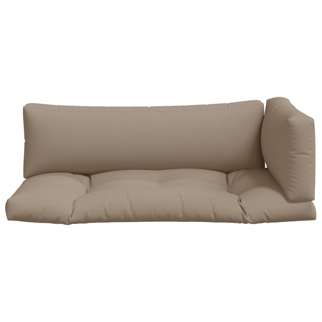 Palletkussens 3 st stof taupe is nu te koop bij PeponiXL, paradijselijk wonen!