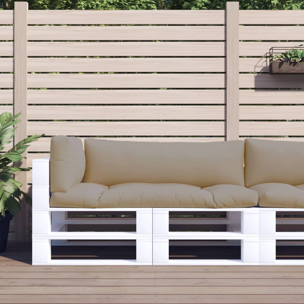 Palletkussens 3 st stof taupe is nu te koop bij PeponiXL, paradijselijk wonen!