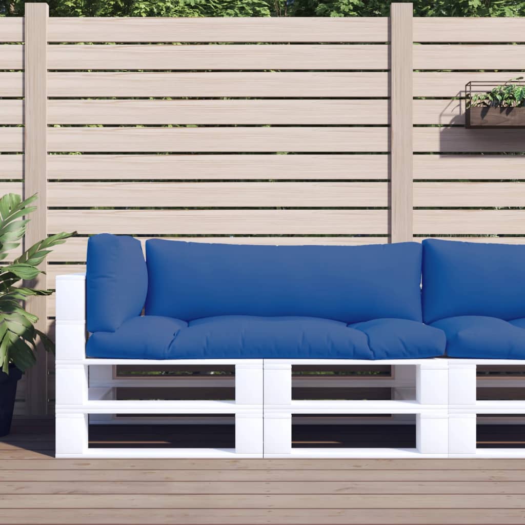 Palletkussens 3 st stof blauw is nu te koop bij PeponiXL, paradijselijk wonen!