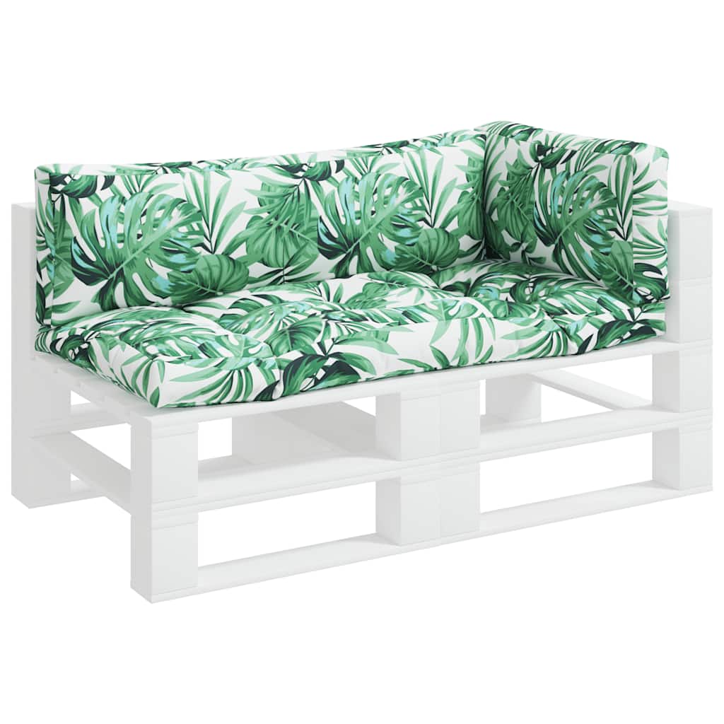 Palletkussens 3 st stof bladpatroon is nu te koop bij PeponiXL, paradijselijk wonen!