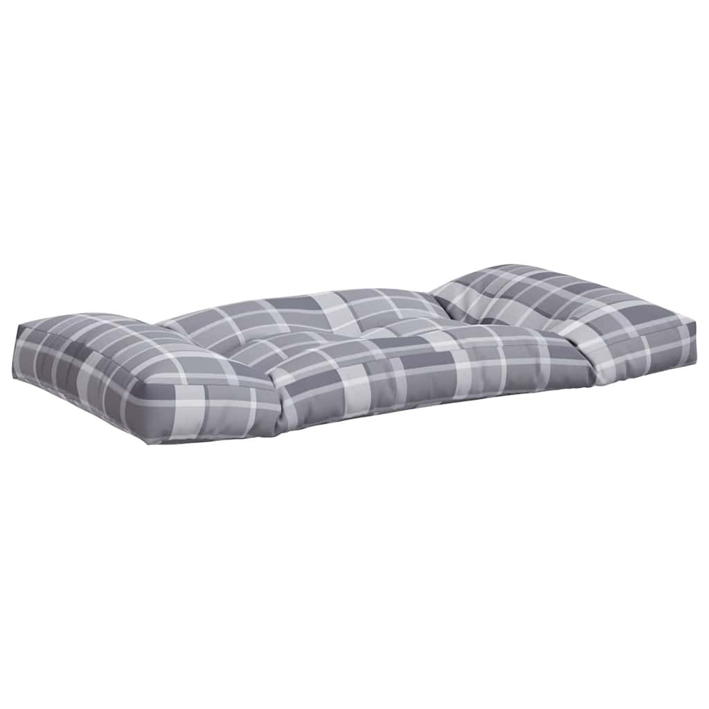 Palletkussens 3 st ruitpatroon stof grijs is nu te koop bij PeponiXL, paradijselijk wonen!