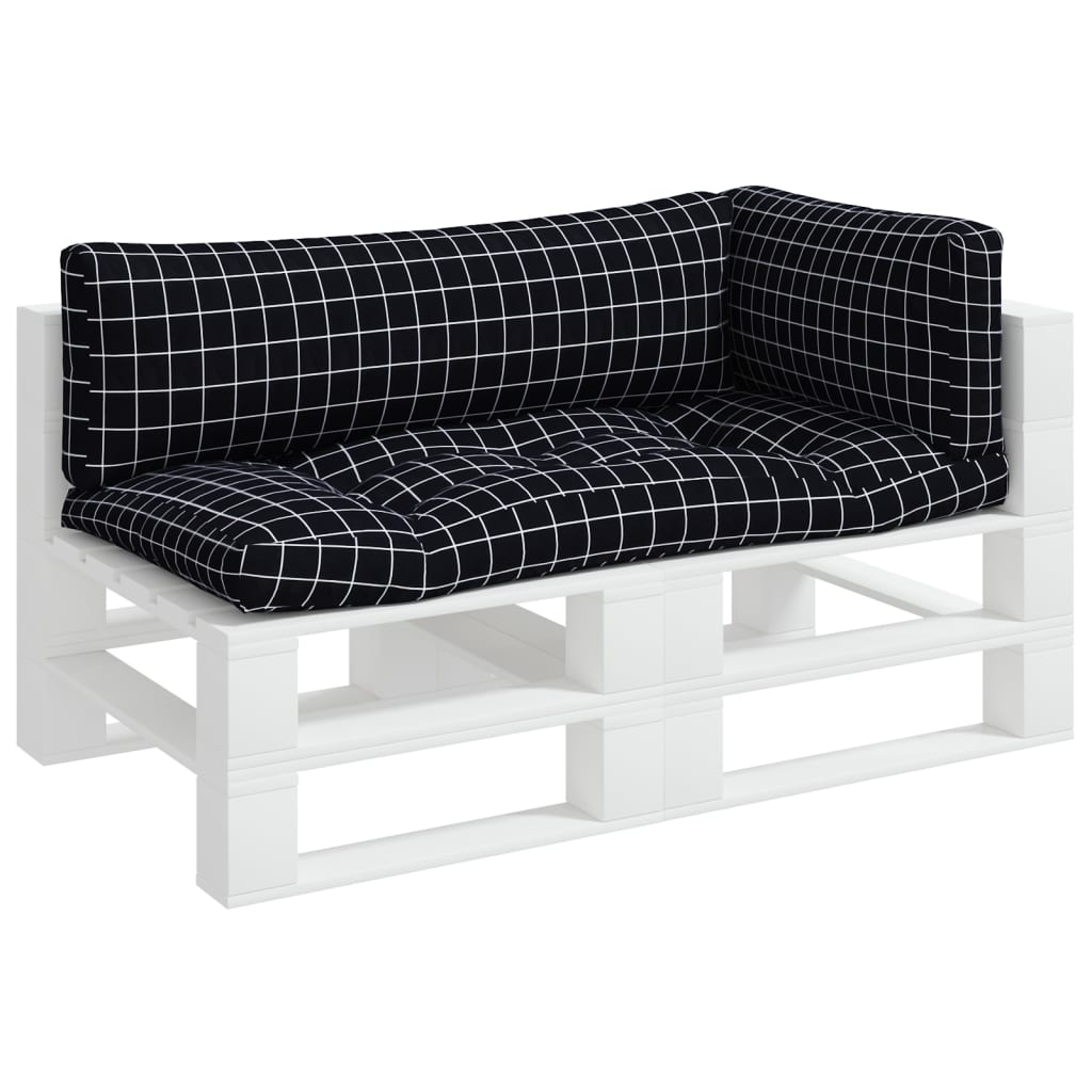 Palletkussens 3 st ruitpatroon oxford stof zwart is nu te koop bij PeponiXL, paradijselijk wonen!