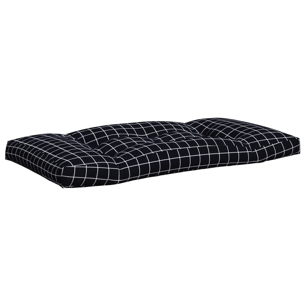 Palletkussens 3 st ruitpatroon oxford stof zwart is nu te koop bij PeponiXL, paradijselijk wonen!