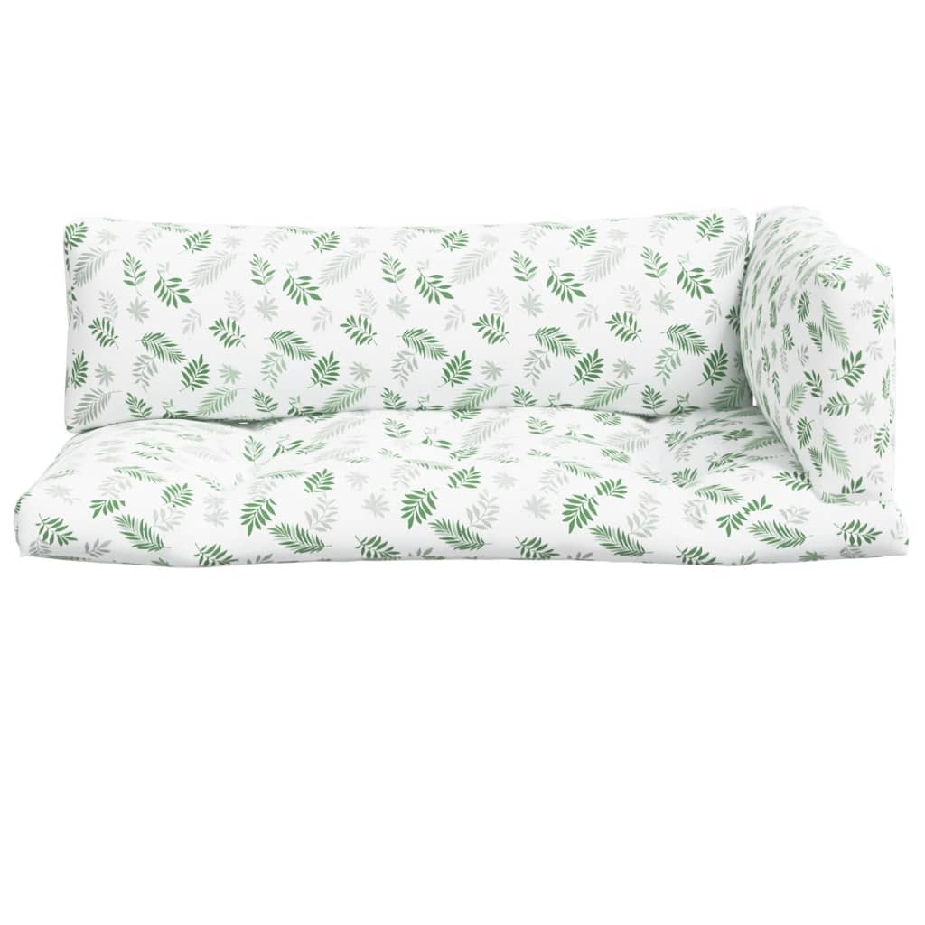 Palletkussens 3 st bladpatroon oxford stof is nu te koop bij PeponiXL, paradijselijk wonen!