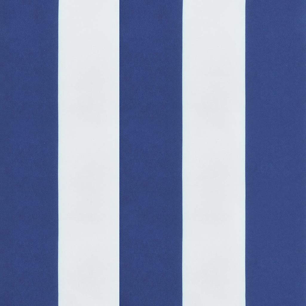 Tuinstoelkussens 2 st gestreept 40x40x4 cm stof wit en blauw is nu te koop bij PeponiXL, paradijselijk wonen!