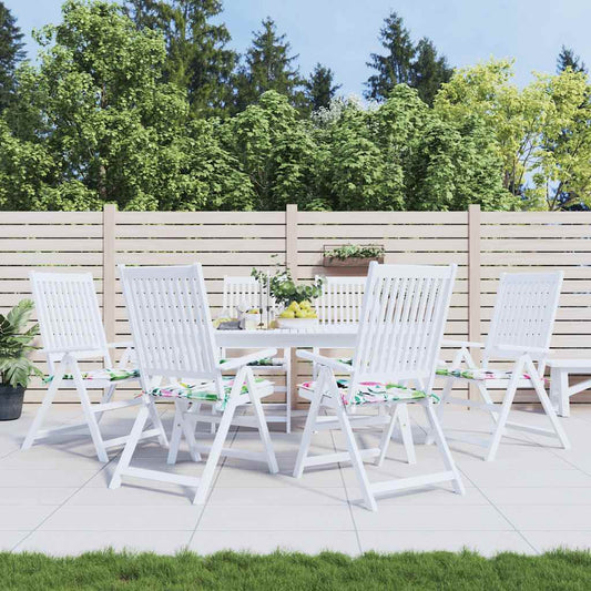 Tuinstoelkussens 6 st 40x40x4 cm stof meerkleurig is nu te koop bij PeponiXL, paradijselijk wonen!