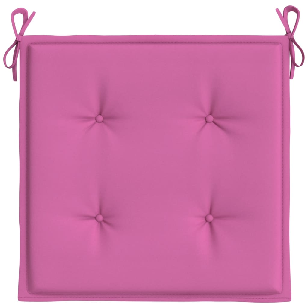 Tuinstoelkussens 2 st 40x40x3 cm stof roze is nu te koop bij PeponiXL, paradijselijk wonen!