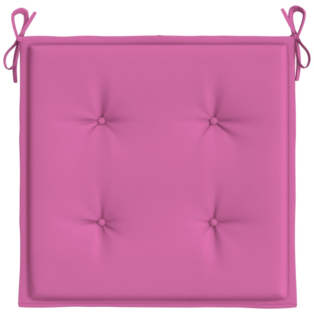Tuinstoelkussens 4 st 40x40x4 cm stof roze is nu te koop bij PeponiXL, paradijselijk wonen!