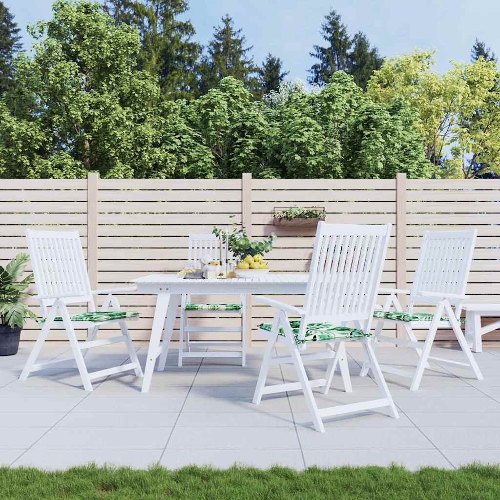 Stoelkussens 4 pcs Bladpatroon 50 x 50 x 4 cm Oxford Stof is nu te koop bij PeponiXL, paradijselijk wonen!
