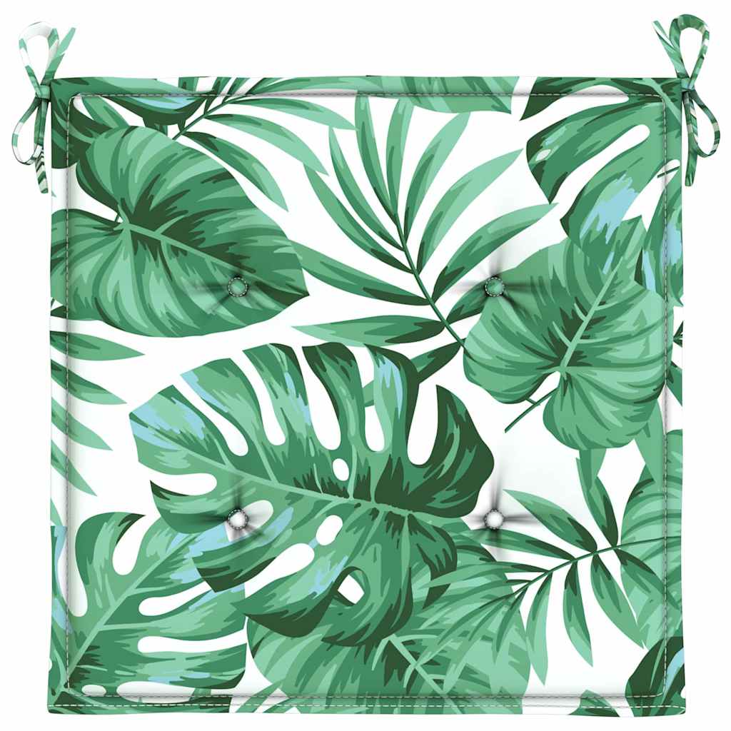 Stoelkussens 4 pcs Bladpatroon 50 x 50 x 4 cm Oxford Stof is nu te koop bij PeponiXL, paradijselijk wonen!
