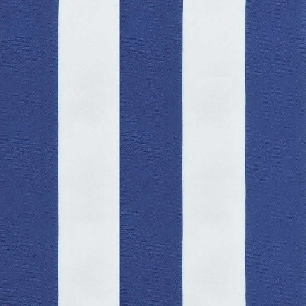 Tuinstoelkussens 2 st gestreept 50x50x4 cm stof wit en blauw is nu te koop bij PeponiXL, paradijselijk wonen!