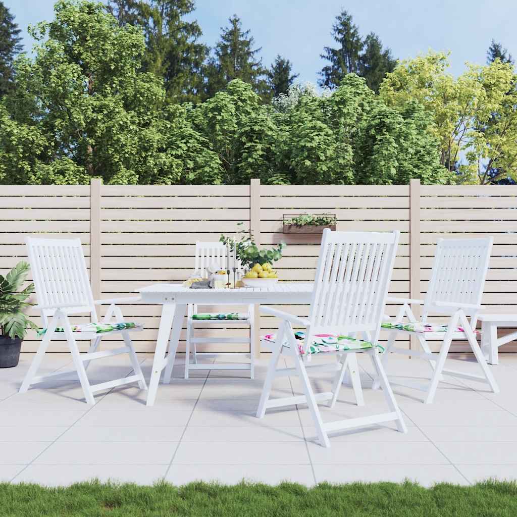 Tuinstoelkussens 4 st 50x50x4 cm stof meerkleurig is nu te koop bij PeponiXL, paradijselijk wonen!