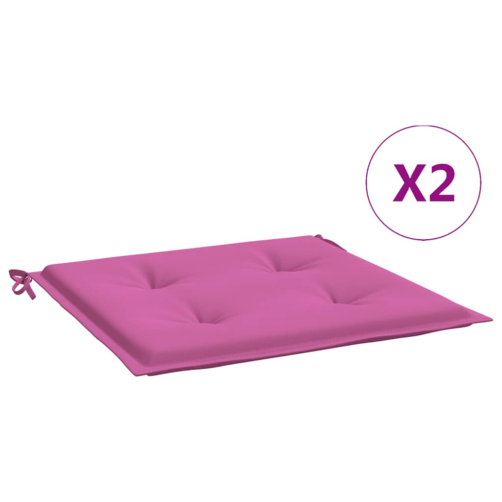 Tuinstoelkussens 2 st 50x50x4 cm stof roze is nu te koop bij PeponiXL, paradijselijk wonen!