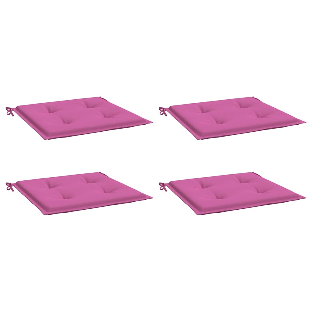 Tuinstoelkussens 4 st 50x50x4 cm stof roze is nu te koop bij PeponiXL, paradijselijk wonen!
