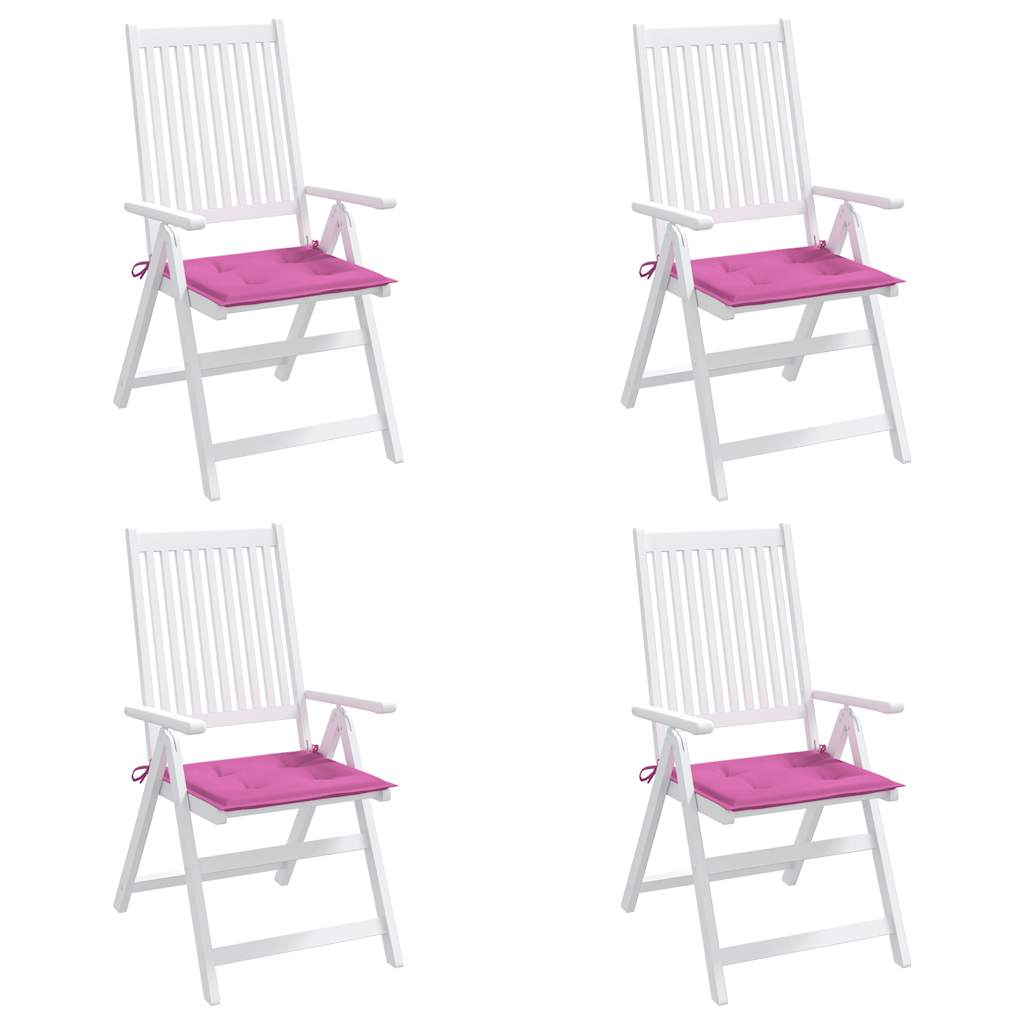 Tuinstoelkussens 4 st 50x50x4 cm stof roze is nu te koop bij PeponiXL, paradijselijk wonen!