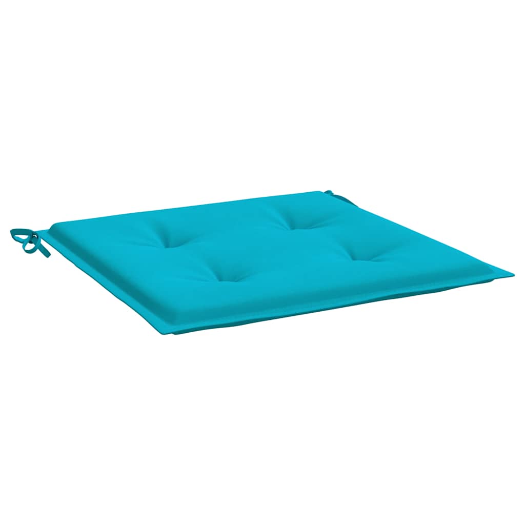 Tuinstoelkussens 6 st 50x50x4 cm stof turquoise is nu te koop bij PeponiXL, paradijselijk wonen!