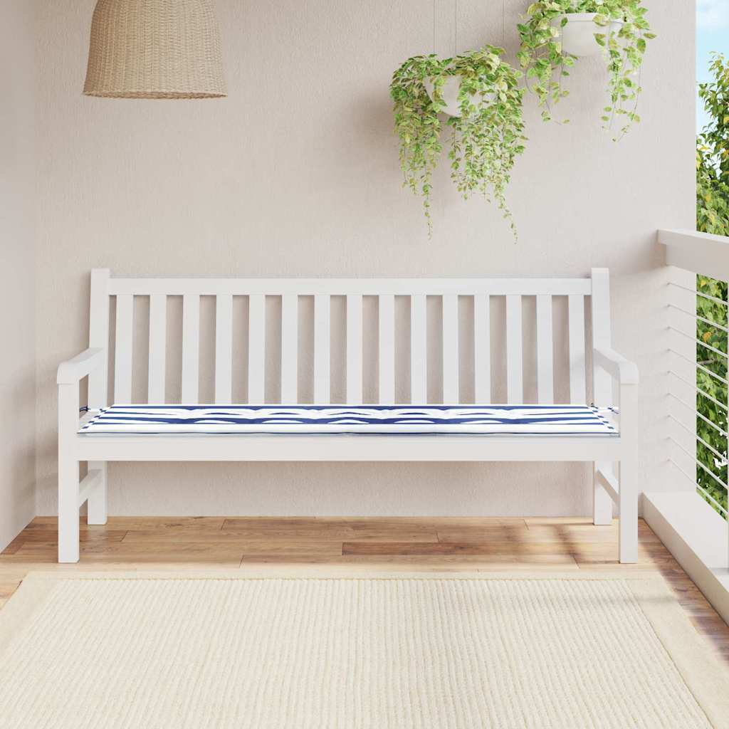 Bankkussen Gestreept Zwart Ruit 150 x 50 x 3 cm Oxford Stof is nu te koop bij PeponiXL, paradijselijk wonen!
