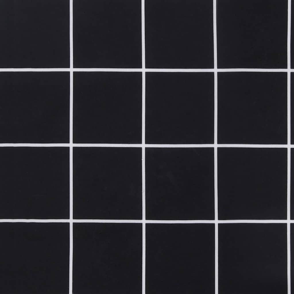 Tuinbankkussen ruitpatroon 200x50x4 cm stof zwart is nu te koop bij PeponiXL, paradijselijk wonen!