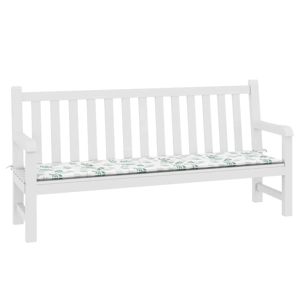 Tuinbankkussen bladpatroon 200x50x4 cm stof is nu te koop bij PeponiXL, paradijselijk wonen!