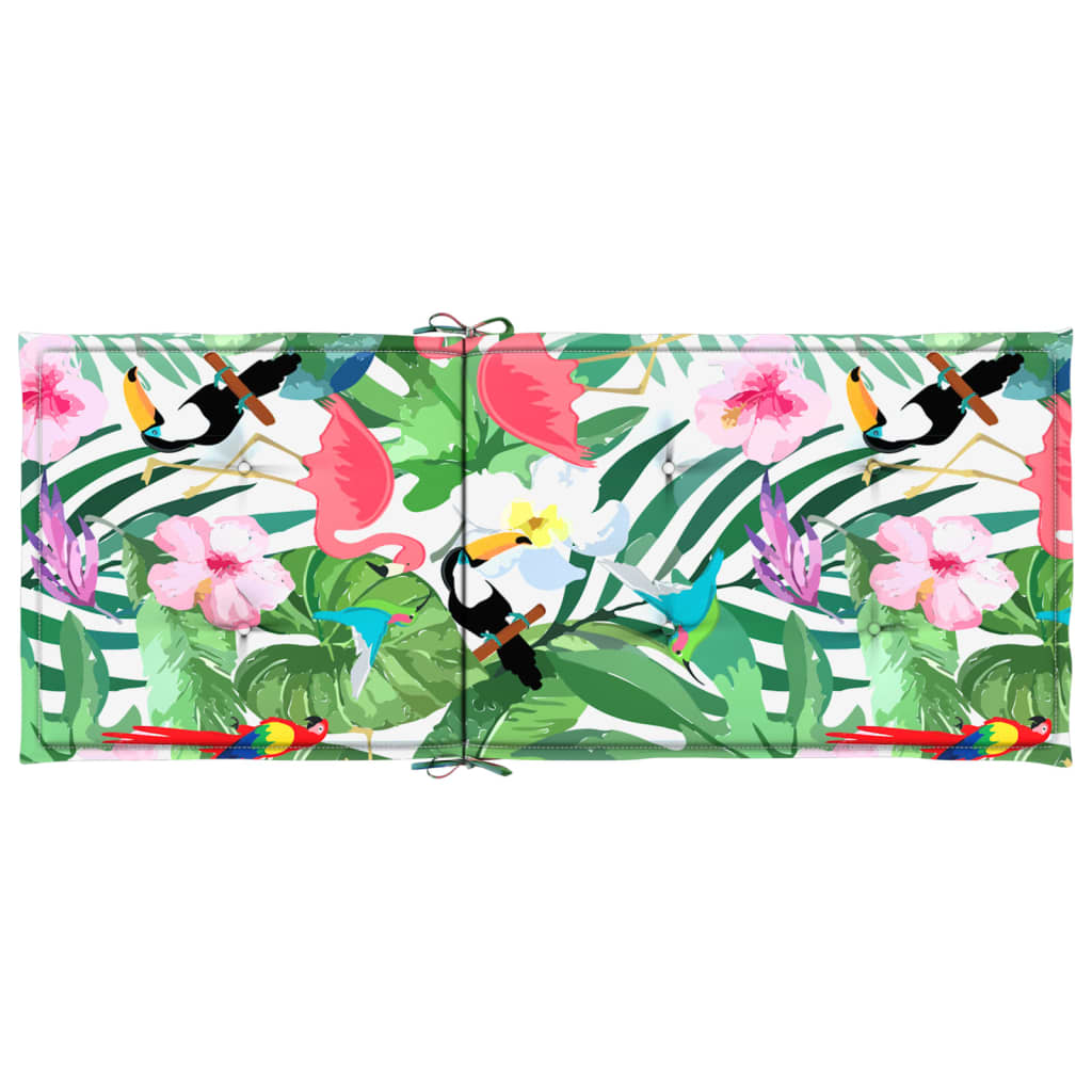 Tuinstoelkussens 2 st 120x50x3 cm stof meerkleurig is nu te koop bij PeponiXL, paradijselijk wonen!