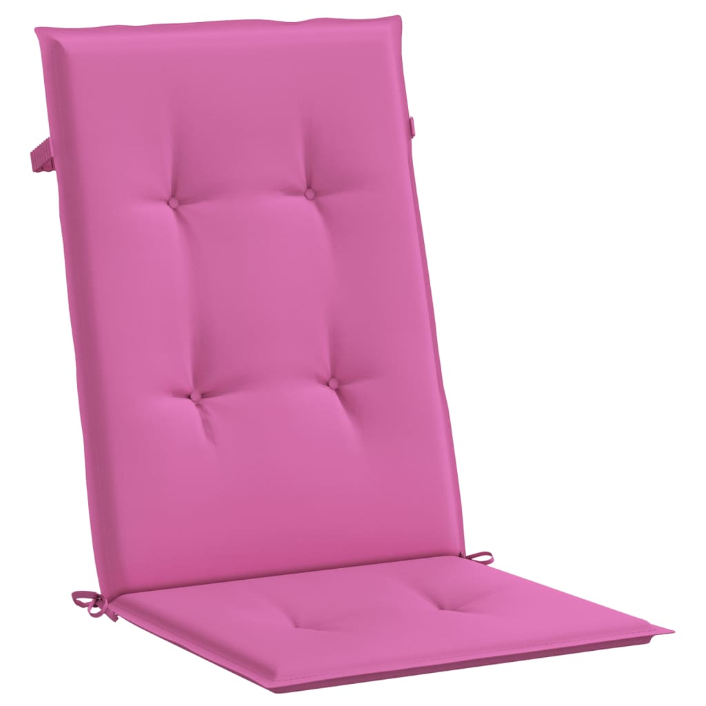 Tuinstoelkussens hoge rugleuning 2 st 120x50x3 cm stof roze is nu te koop bij PeponiXL, paradijselijk wonen!