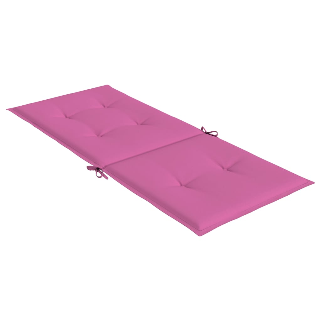 Tuinstoelkussens hoge rugleuning 2 st 120x50x3 cm stof roze is nu te koop bij PeponiXL, paradijselijk wonen!