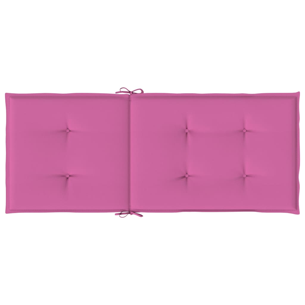 Tuinstoelkussens hoge rugleuning 2 st 120x50x3 cm stof roze is nu te koop bij PeponiXL, paradijselijk wonen!