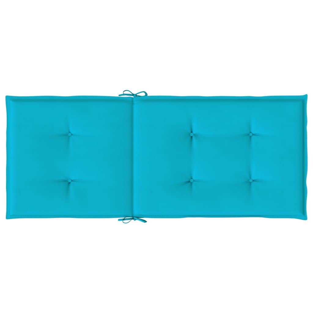 Stoelkussens 2 st hoge rug stof turquoise is nu te koop bij PeponiXL, paradijselijk wonen!