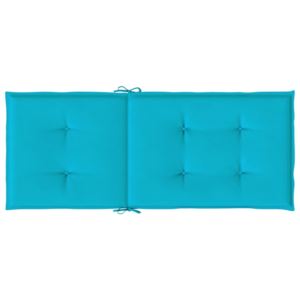 Stoelkussens 4 st hoge rug stof turquoise is nu te koop bij PeponiXL, paradijselijk wonen!