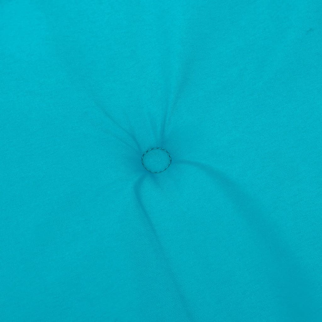 Stoelkussens 2 st lage rug stof turquoise is nu te koop bij PeponiXL, paradijselijk wonen!