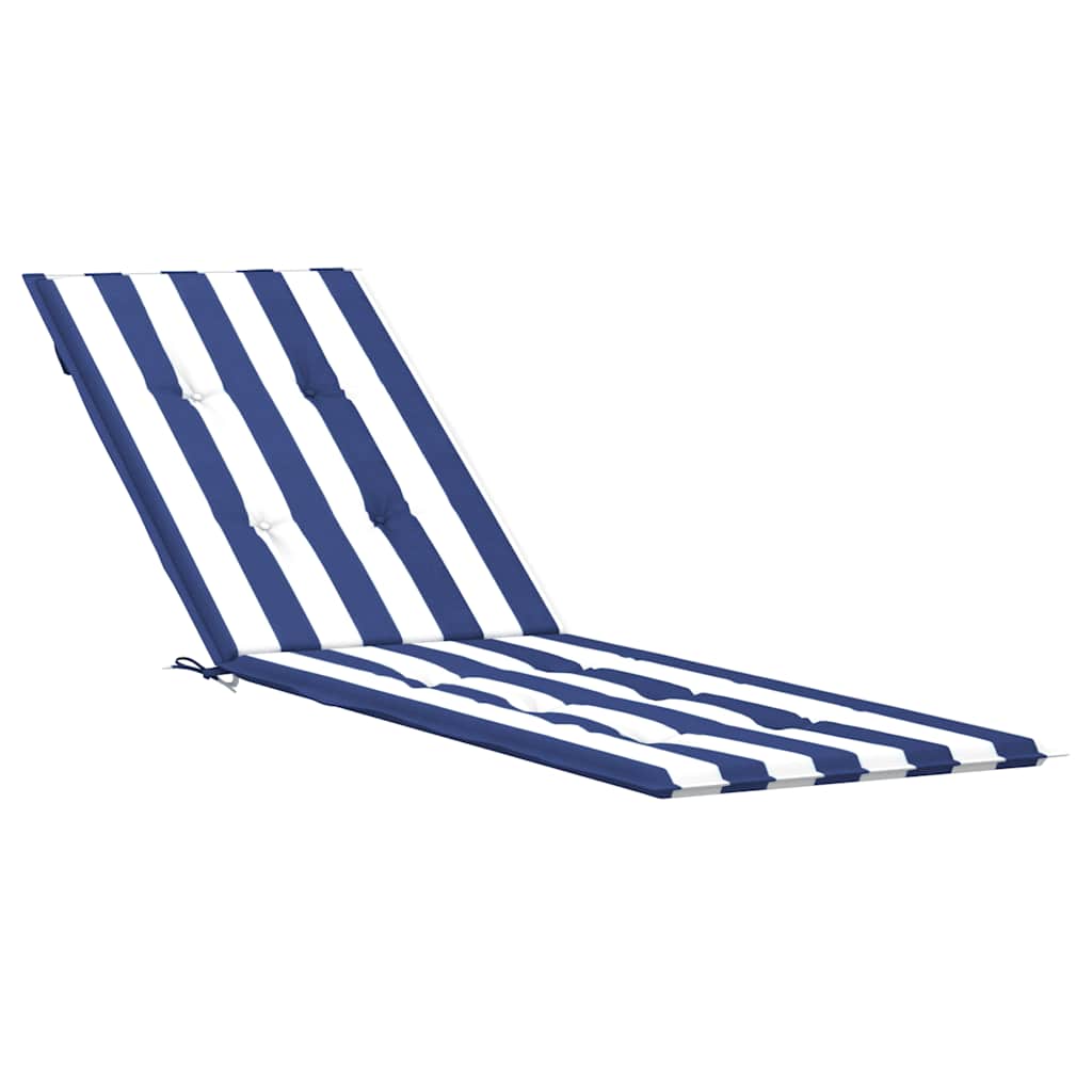 Terrasstoelkussen gestreept oxford stof blauw en wit is nu te koop bij PeponiXL, paradijselijk wonen!