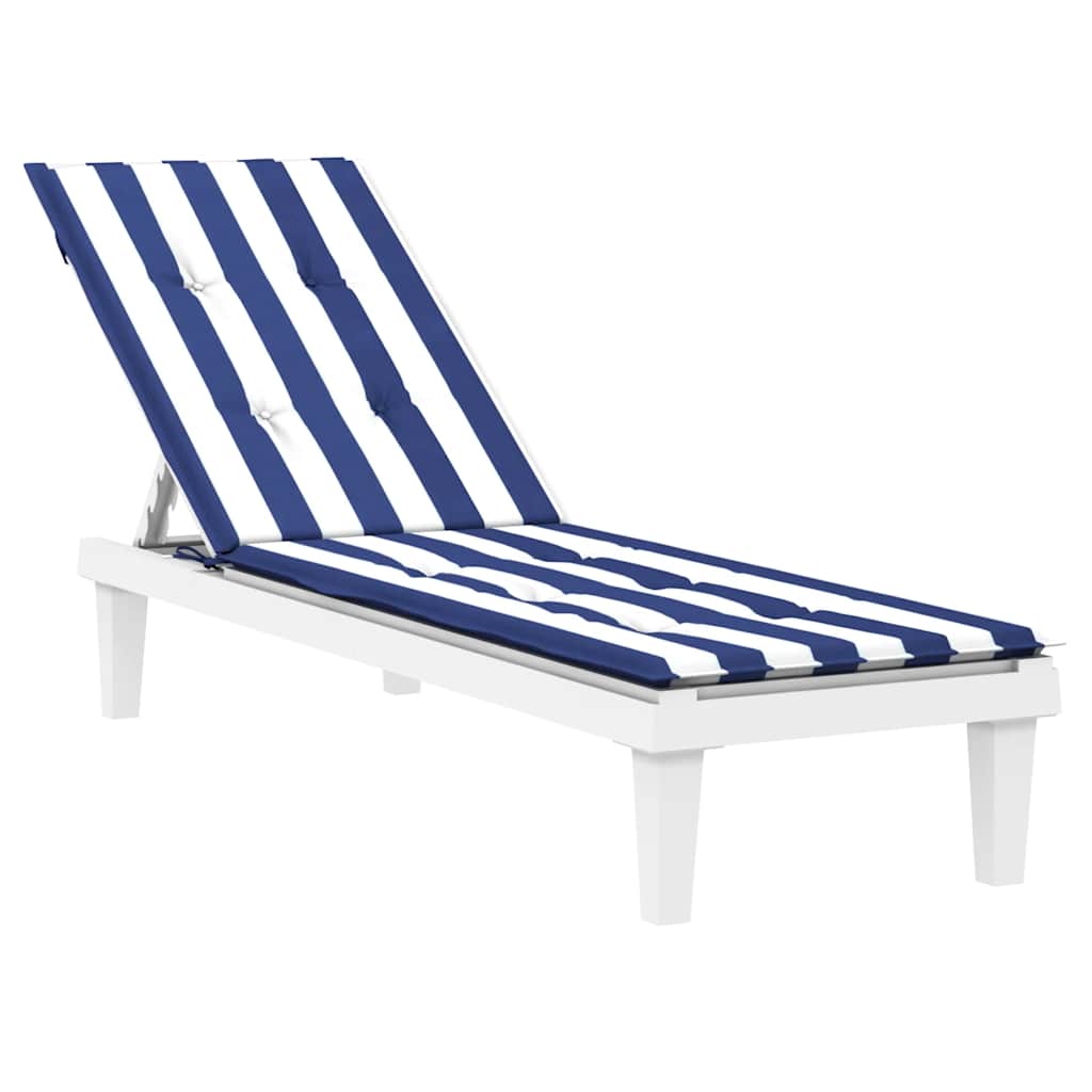 Terrasstoelkussen gestreept oxford stof blauw en wit is nu te koop bij PeponiXL, paradijselijk wonen!