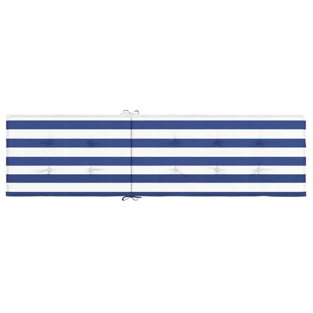 Terrasstoelkussen gestreept oxford stof blauw en wit is nu te koop bij PeponiXL, paradijselijk wonen!