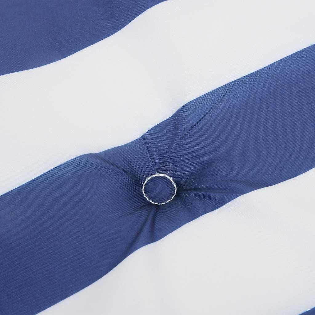Terrasstoelkussen gestreept oxford stof blauw en wit is nu te koop bij PeponiXL, paradijselijk wonen!