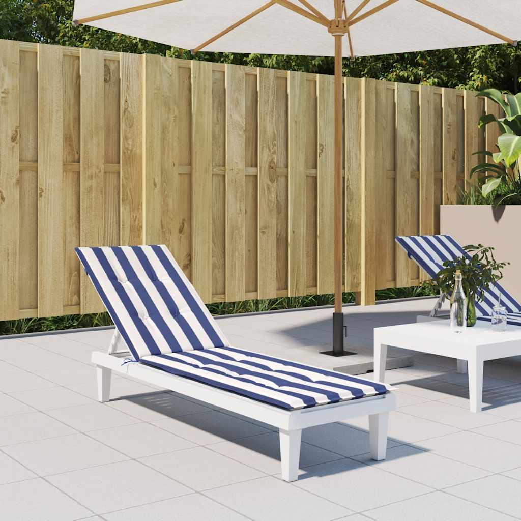 Terrasstoelkussen gestreept oxford stof blauw en wit is nu te koop bij PeponiXL, paradijselijk wonen!