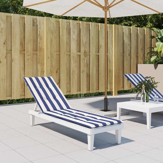 Terrasstoelkussen gestreept oxford stof blauw en wit is nu te koop bij PeponiXL, paradijselijk wonen!