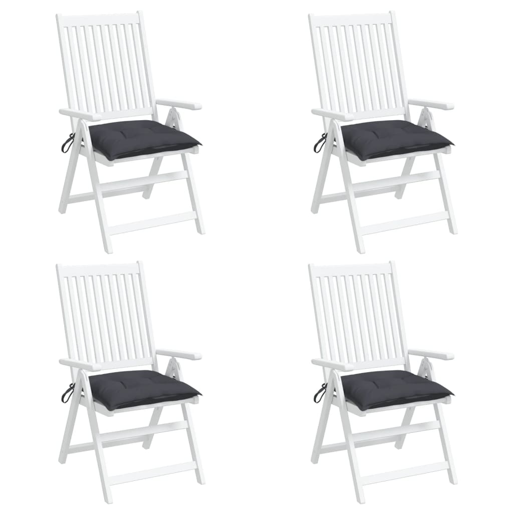 Stoelkussens 4 st 40x40x7 cm oxford stof antracietkleurig is nu te koop bij PeponiXL, paradijselijk wonen!