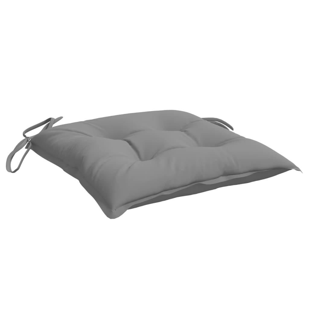 Stoelkussens 2 st 40x40x7 cm oxford stof grijs is nu te koop bij PeponiXL, paradijselijk wonen!