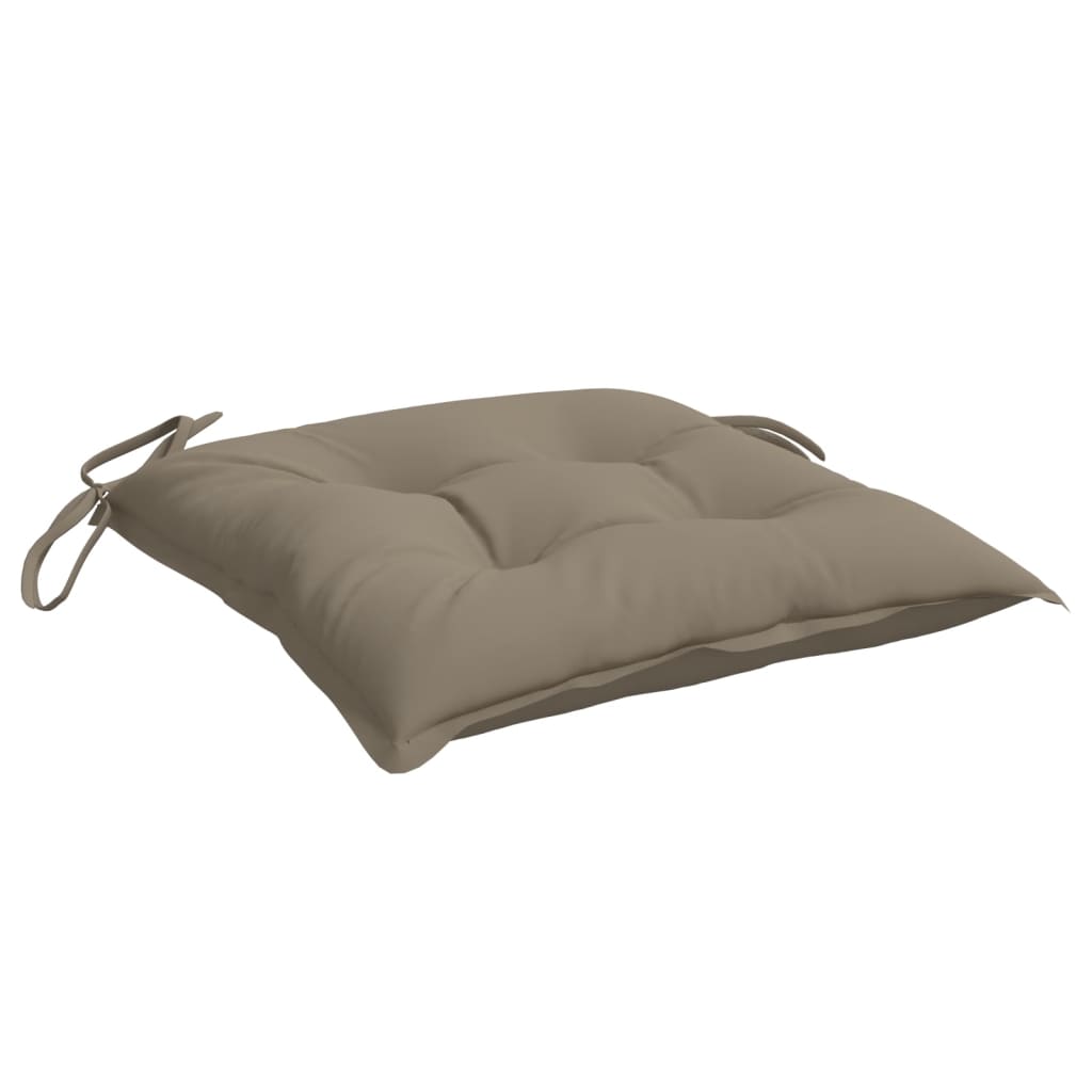 Stoelkussens 4 st 40x40x7 cm oxford stof taupe is nu te koop bij PeponiXL, paradijselijk wonen!