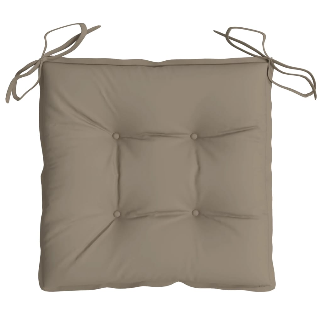 Stoelkussens 4 st 40x40x7 cm oxford stof taupe is nu te koop bij PeponiXL, paradijselijk wonen!
